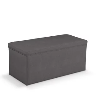 Dekoria.pl Dekoria.pl Skrzynia tapicerowana grafitowy 90 × 40 × 40 cm Etna 525-705-35 - Pufy i podnóżki - miniaturka - grafika 1