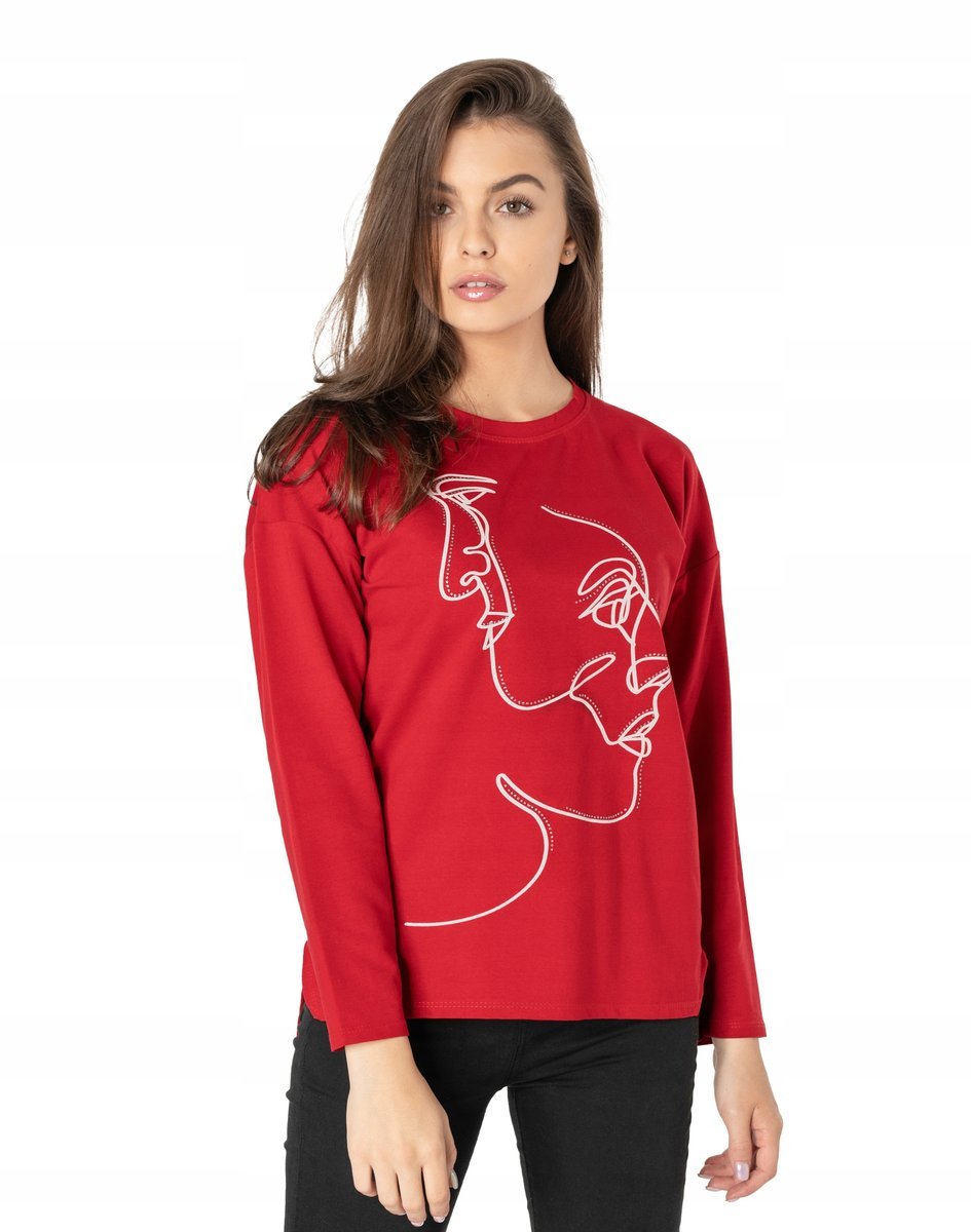 Bluzka Damska Koszulka z Długim Rękawem KL04-05 S