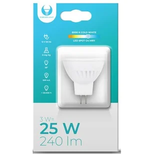 Forever Light Żarówka LED RTV003574 3W G4 RTV003574 - Halogeny - miniaturka - grafika 1