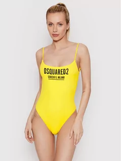 Stroje kąpielowe - Dsquared2 Underwear Strój kąpielowy D6BGD3110 Żółty - grafika 1