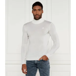 Karl Lagerfeld Wełniany golf Slim Fit - Swetry męskie - miniaturka - grafika 1