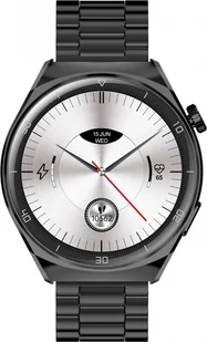 Garett męski Garett 5904238485620 czarny bransoleta - Smartwatch - miniaturka - grafika 1