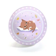 Zabawki interaktywne dla dzieci - Djeco Piłka gumowa dla dzieci Kotek 12cm - miniaturka - grafika 1