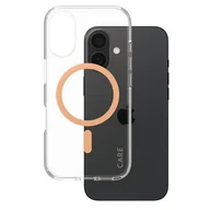 Etui i futerały do telefonów - Etui PANZERGLASS Flagship MagSafe do Apple iPhone 16 Przezroczysto-brzoskwiniowy - miniaturka - grafika 1