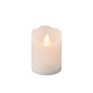 Świece - Świeca woskowa led biała ruchomy płomień duża 10cm - miniaturka - grafika 1