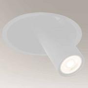 Lampy sufitowe - Shilo Sufitowa LAMPA wpust YAKUMO 7807 wpuszczana OPRAWA regulowana tuba metalowa biała 7807 - miniaturka - grafika 1