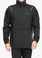 Kurtki i kamizelki sportowe męskie - Kurtka Under Armour Unstoppable Left Chest Anorak - black/black - miniaturka - grafika 1