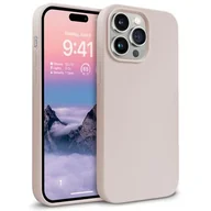 Etui i futerały do telefonów - Etui Crong Color Cover do iPhone 14 Pro Piaskowy róż - miniaturka - grafika 1