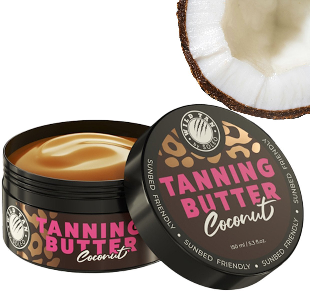 Masło do opalania KOKOSOWE Wild Tan Coconut Tanning Butter słoik 150ml