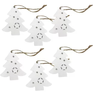 Drewniane zawieszki bombki na choinkę 6 sztuk - Bombki - miniaturka - grafika 1