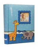 Albumy fotograficzne - ALBUM DZIECKA dziecięcy szyty na 300 zdjęć 10x15 cm. z opisem AG NIEBIESKI - miniaturka - grafika 1