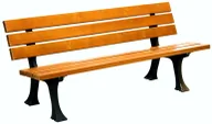Ławki ogrodowe - Elior Ławka ogrodowa 150 cm H9-H85 - miniaturka - grafika 1