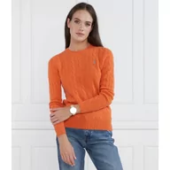 Swetry damskie - POLO RALPH LAUREN Wełniany sweter | Regular Fit | z dodatkiem kaszmiru - miniaturka - grafika 1