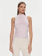 Swetry damskie - Guess Sweter Lise W3YR26 Z37K0 Różowy Slim Fit - miniaturka - grafika 1