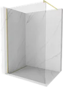Ścianki i drzwi prysznicowe - Mexen Kioto ścianka prysznicowa Walk-in 150 x 200 cm, transparent 8 mm, złota szczotkowana - 800-150-101-55-00 - miniaturka - grafika 1