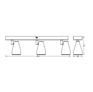LEDVANCE Pear spot LED GU10 3-pkt. szary - Lampy sufitowe - miniaturka - grafika 1