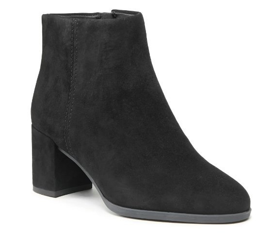 Clarks Damskie Botki Skórzane Czarne Obcas 39 Żte