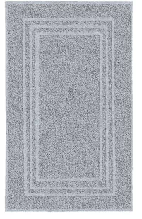 Kleine Wolke Lodge Wegański Dywanik Frotte szary 50x 80 cm ECO LIVING - Dywaniki łazienkowe - miniaturka - grafika 1