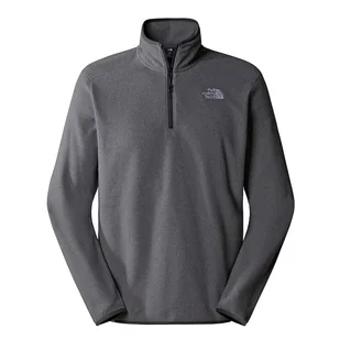 Bluza The North Face 100 Glacier 1/4 Zip Fleece 0A855W4HJ1 - szara - Bluzy męskie - miniaturka - grafika 1