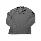 Bluzy męskie - Wciągana bluza męska szara Under Armour S - miniaturka - grafika 1