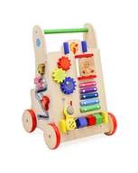 Pchacze - Pchacz chodzik drewniany kostka edukacyjna 6w1 - miniaturka - grafika 1