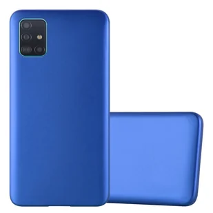 Pokrowiec Do Samsung Galaxy A51 4G / M40s w METALLIC NIEBIESKI Etui TPU Silikon Obudowa Ochronny Case Cover Cadorabo - Etui i futerały do telefonów - miniaturka - grafika 1