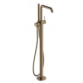Baterie wannowe i prysznicowe - HANSGROHE 73440140 Tecturis S Jednouchwytowa bateria wannowa, wolnostojąca Brąz Szczotkowany - miniaturka - grafika 1