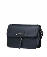 Torebki damskie - Torebka Damska Listonoszka Crossbody Na Ramię PUCCINI Czarna BML008 1 - miniaturka - grafika 1