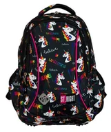 Plecaki szkolne i tornistry - Plecak szkolny dla chłopca i dziewczynki czarny St.Majewski My Little Pony trzykomorowy - miniaturka - grafika 1