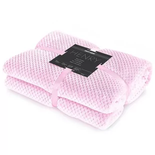Koc Henry 70x150 Pudrowy różowy DecoKing - Koce i narzuty dla dzieci - miniaturka - grafika 2