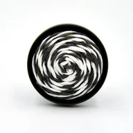 Meble modułowe i akcesoria - Gałka meblowa METALOWA kpl 2szt uchwyt meblowy szuflady CZARNY boho sznurek - miniaturka - grafika 1