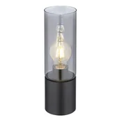 Lampy stojące - Globo Annika 21000TB lampa stołowa lampka 1x25W E27 dymiona/czarna - miniaturka - grafika 1