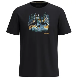 Koszulka Smartwool Vital Peaks Active Short Sleeve Graphic Tee Rozmiar: L / Kolor: czarny - Koszulki sportowe męskie - miniaturka - grafika 1