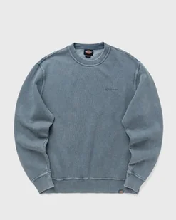 felpa uomo dickies plentywood crew - dk0a864h g701 stormy weather - Bluzy męskie - miniaturka - grafika 1