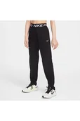 Spodnie i spodenki dla dziewczynek - Joggery dla dużych dzieci (dziewcząt) Dri-FIT Nike Pro Fleece - Czerń - miniaturka - grafika 1