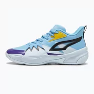 Buty sportowe męskie - Buty do koszykówki męskie PUMA Genetics luminous blue/icy blue - miniaturka - grafika 1