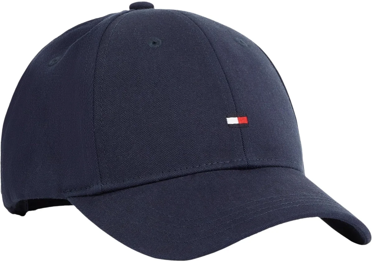 Tommy Hilfiger Dziecięca czapka z daszkiem unisex mała flaga, niebieska (Space Blue), L-XL, Niebieski (Space Blue), Rozmiar uniwersalny