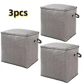Inne - TEMU 3 sztuki nowoczesnego dużego pojemnika do przechowywania Hastut 180L, wielofunkcyjny gruby materiałowy pojemnik organizacyjny, pyłoszczelny i - miniaturka - grafika 1