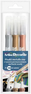 Artline Marker Decorite z pędzelkiem 3szt ARTLINE - Przybory szkolne - miniaturka - grafika 1