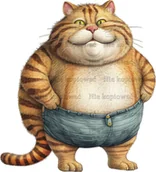 Pasmanteria - Naprasowanka Kot kotek grubas 4 - miniaturka - grafika 1