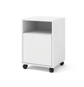 Szafki biurowe - BIMOTION Kontenerek pod biurko na kółkach 41x40x59 cm biała - miniaturka - grafika 1
