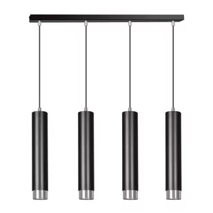 Emibig KIBO 4 BL/CHROME 643/4 lampa wisząca 4x30W/GU10 IP20 643/4 - Lampy sufitowe - miniaturka - grafika 1