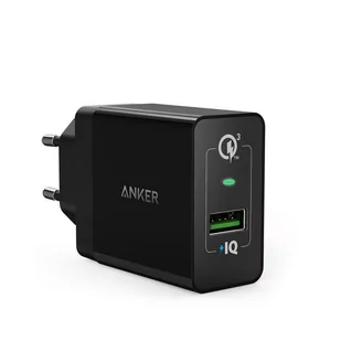 Anker PowerPort+ 1X QC 3.0 czarna - Ładowarki do telefonów - miniaturka - grafika 1