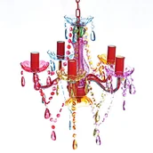 Lampy sufitowe - vidaXL Wielokolorowy żyrandol na 5 żarówek - miniaturka - grafika 1