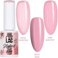 Lakiery hybrydowe - Lakier hybrydowy Led/uv Gel Polish Nudes Rose Smoke AlleLac 6g - miniaturka - grafika 1