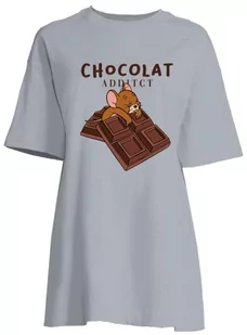Tom&Jerry Damska koszula nocna, Kremowy Niebieski, L - Piżamy damskie - miniaturka - grafika 1