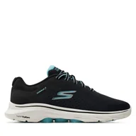 Sneakersy damskie - Sneakersy Skechers Go Walk 7-Cosmic Waves 125215/BKTQ Czarny - miniaturka - grafika 1