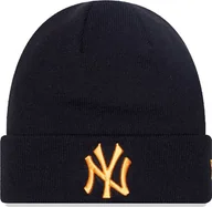 Czapki damskie - New Era Czapka zimowa NEW ERA NYY League Knit Beanie czarna - miniaturka - grafika 1