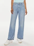 Spodnie damskie - Pepe Jeans Jeansy PL204694 Niebieski Loose Fit - miniaturka - grafika 1
