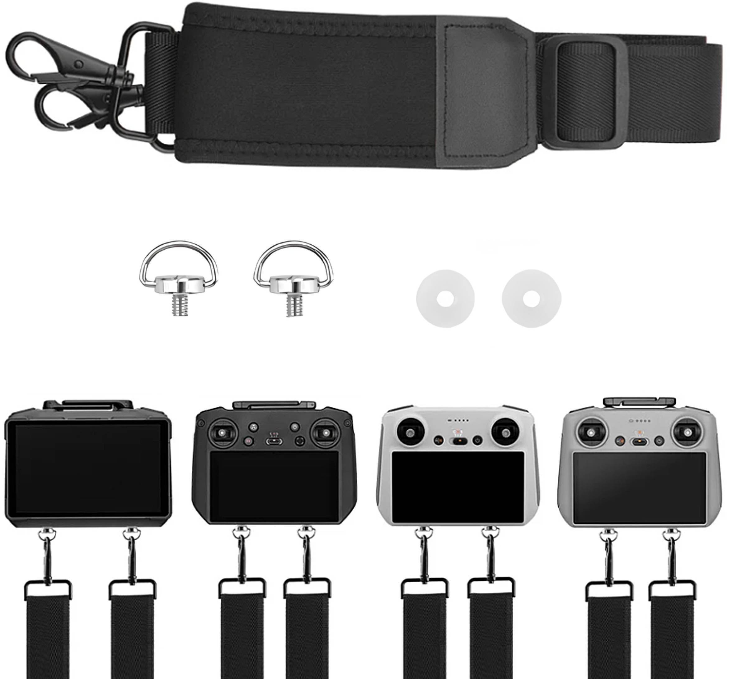 UNIWERSALNA REGULOWANA SMYCZ PASEK NA SZYJĘ DO KONTROLERA DJI RC / RC 2 / RC PRO / RC PRO 2 CZARNA 4CM